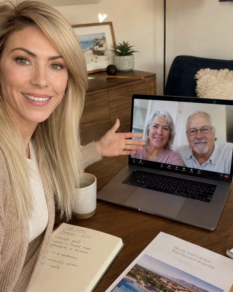 A virtual consultation with owners
